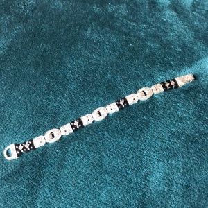 Silver/Black Bracelet